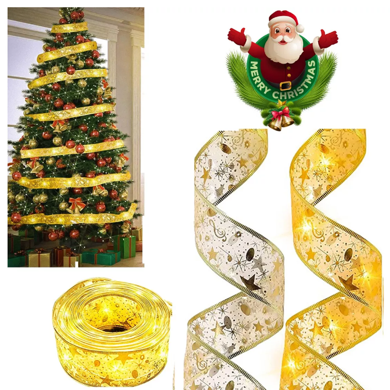 Cadena Luces Led De Cinta De Navidad 5m 50 Led Para Fiestas