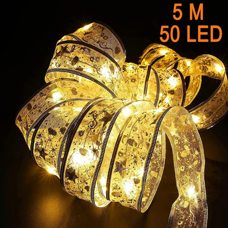 Cadena Luces Led De Cinta De Navidad 5m 50 Led Para Fiestas