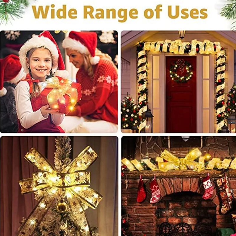 Cadena Luces Led De Cinta De Navidad 5m 50 Led Para Fiestas