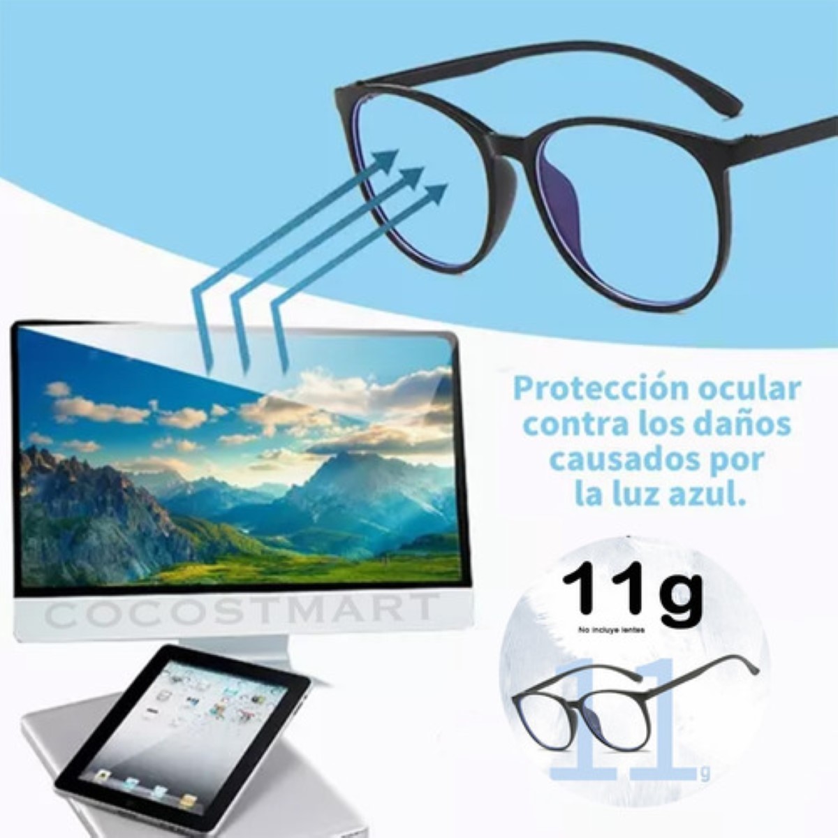Gafas De Filtro De Luz Azul Para, Anti Tensión De Ojos Rosa