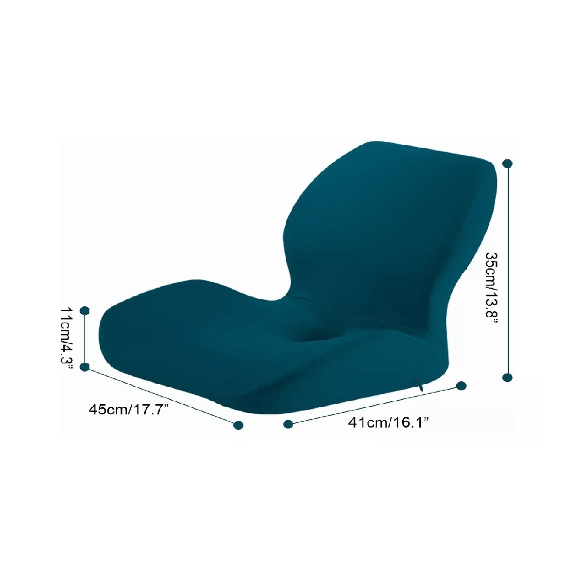 Juego De Almohadas De Soporte Lumbar De Cojín De Asiento