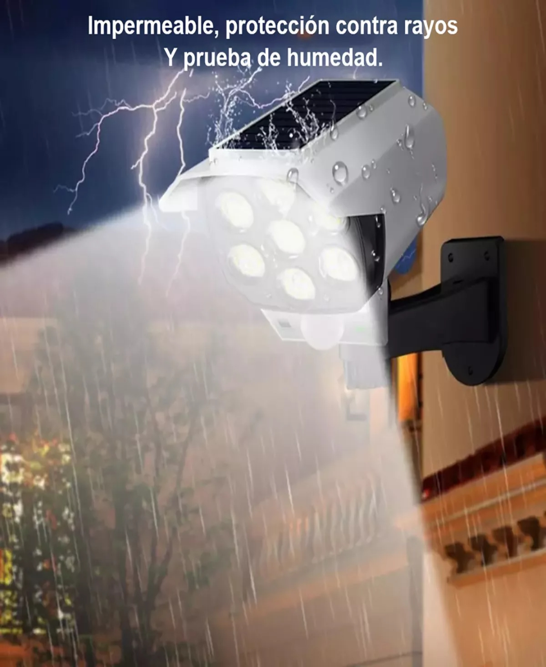 Lámpara Solar Para Exteriores Luz Led Solar Imitación Cámara