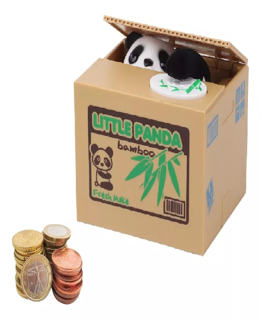 Hucha Panda Roba Moneda De Dinero Electronica Sonido Regalo