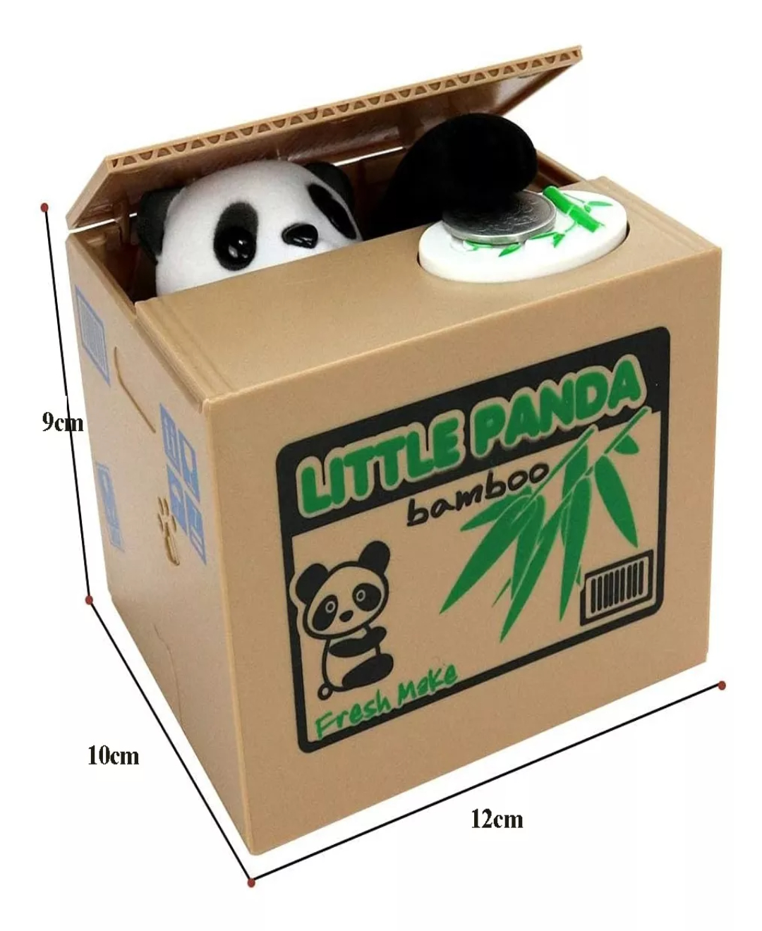 Hucha Panda Roba Moneda De Dinero Electronica Sonido Regalo