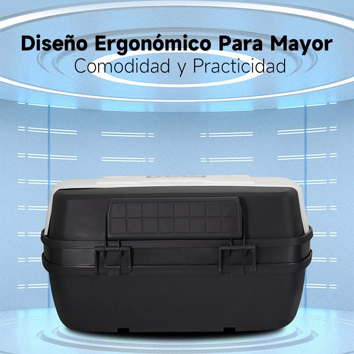  Maleta Trasera Equipaje 45 LApto Para 2 Cascos Moto 