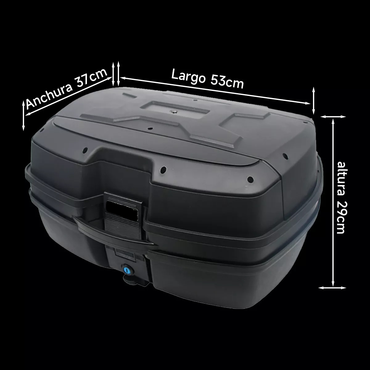  Maleta Trasera Equipaje 45 LApto Para 2 Cascos Moto 