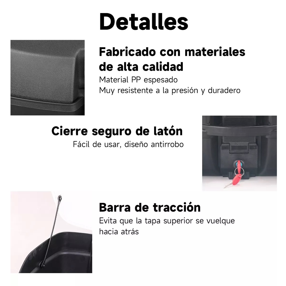  Maleta Trasera Equipaje 45 LApto Para 2 Cascos Moto 