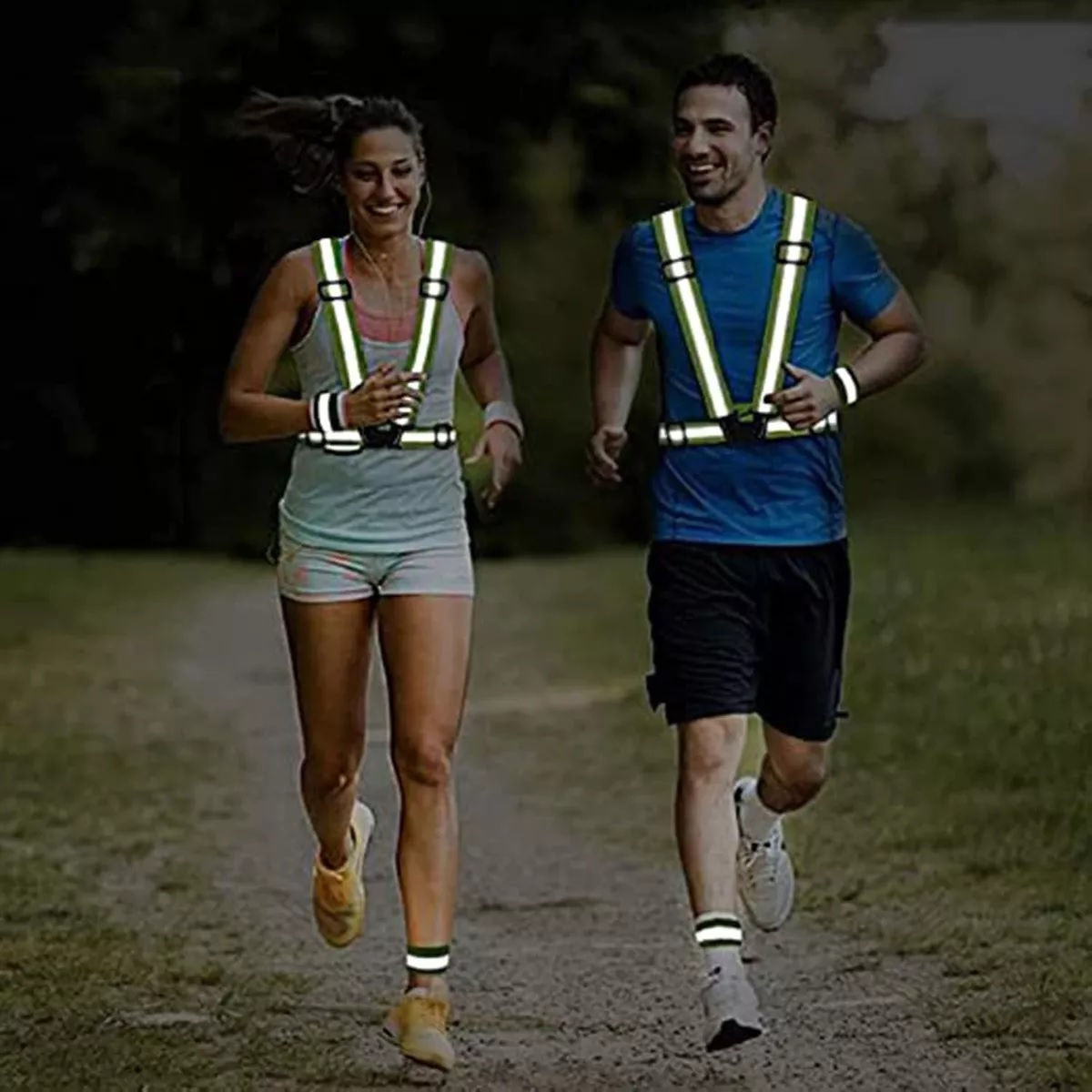 Kit Chaleco Reflejante Seguridad Tirantes Reflejantes 5 Pcs