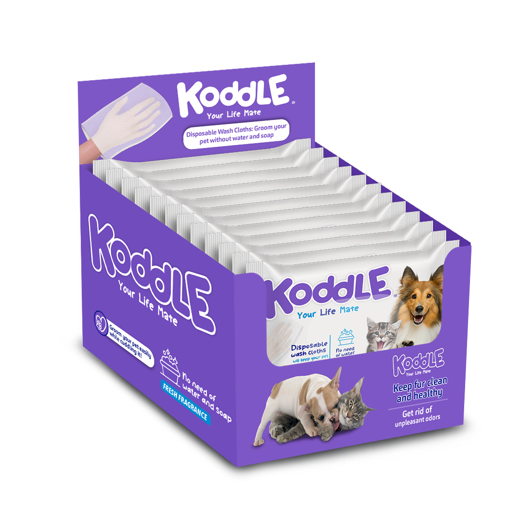 Koddles Guantes Humedos Baño Mascotas Perro Gato Conejo Cuyo Hamster Raton Ratas Huron