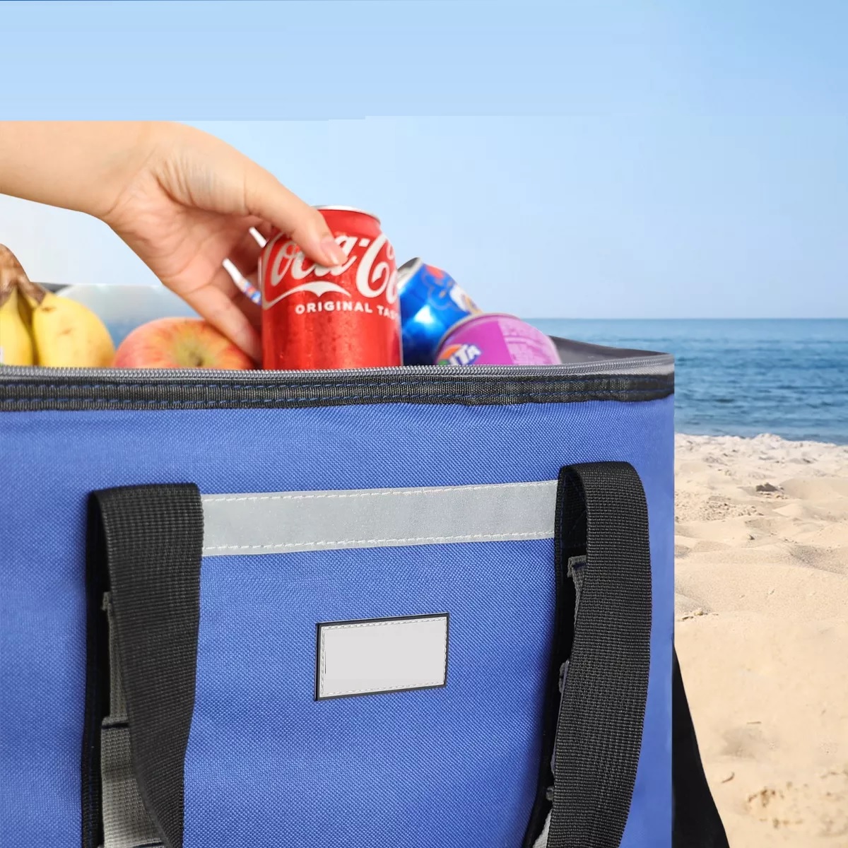 Hielera Portatil Bolsa Termica Mochila 48l/65 Latas Azul