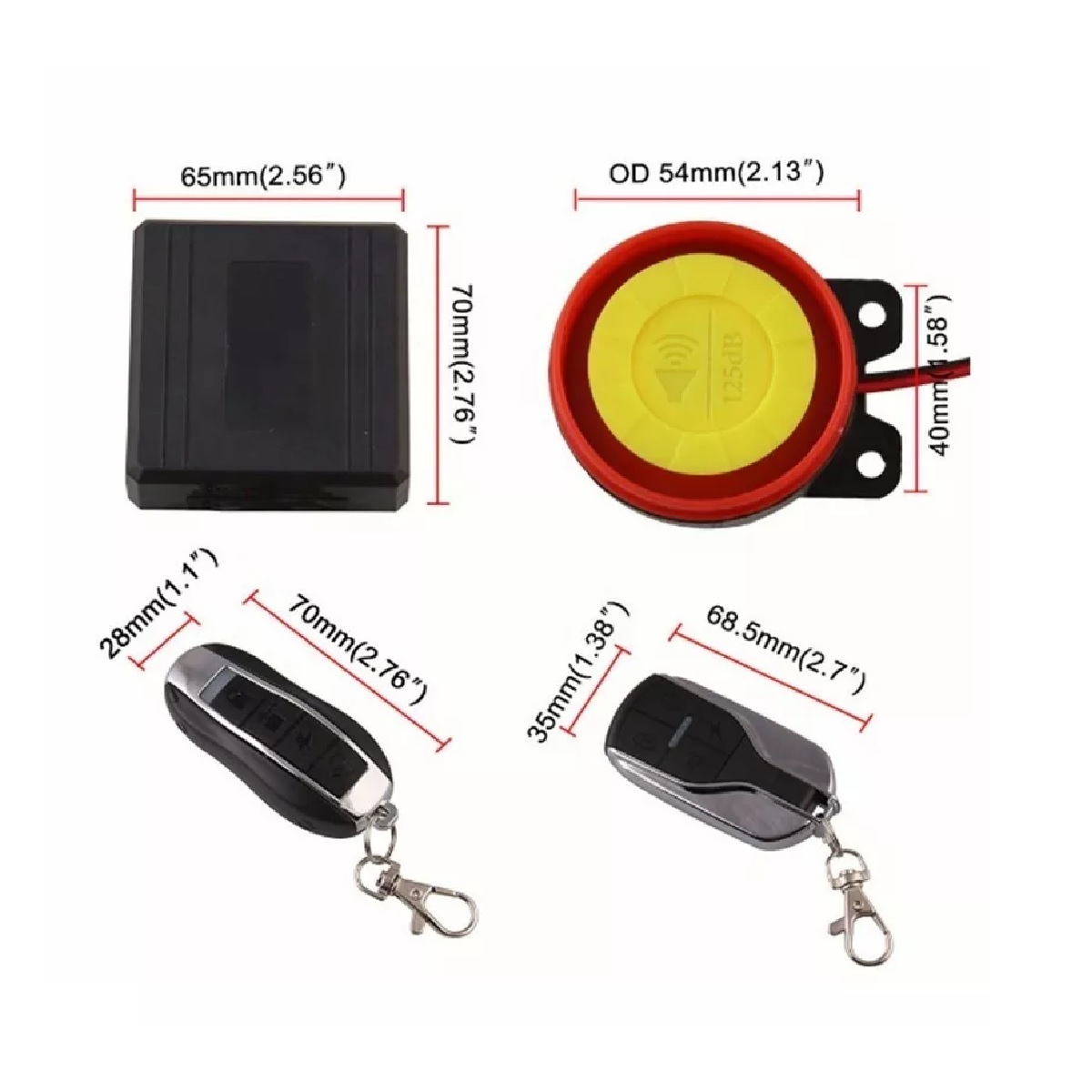 Alarma Antirrobo P/moto Encendido A Distancia Control Remoto