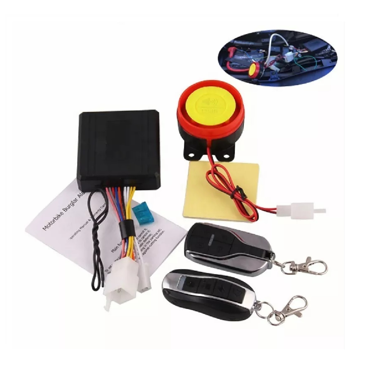 Alarma Antirrobo P/moto Encendido A Distancia Control Remoto