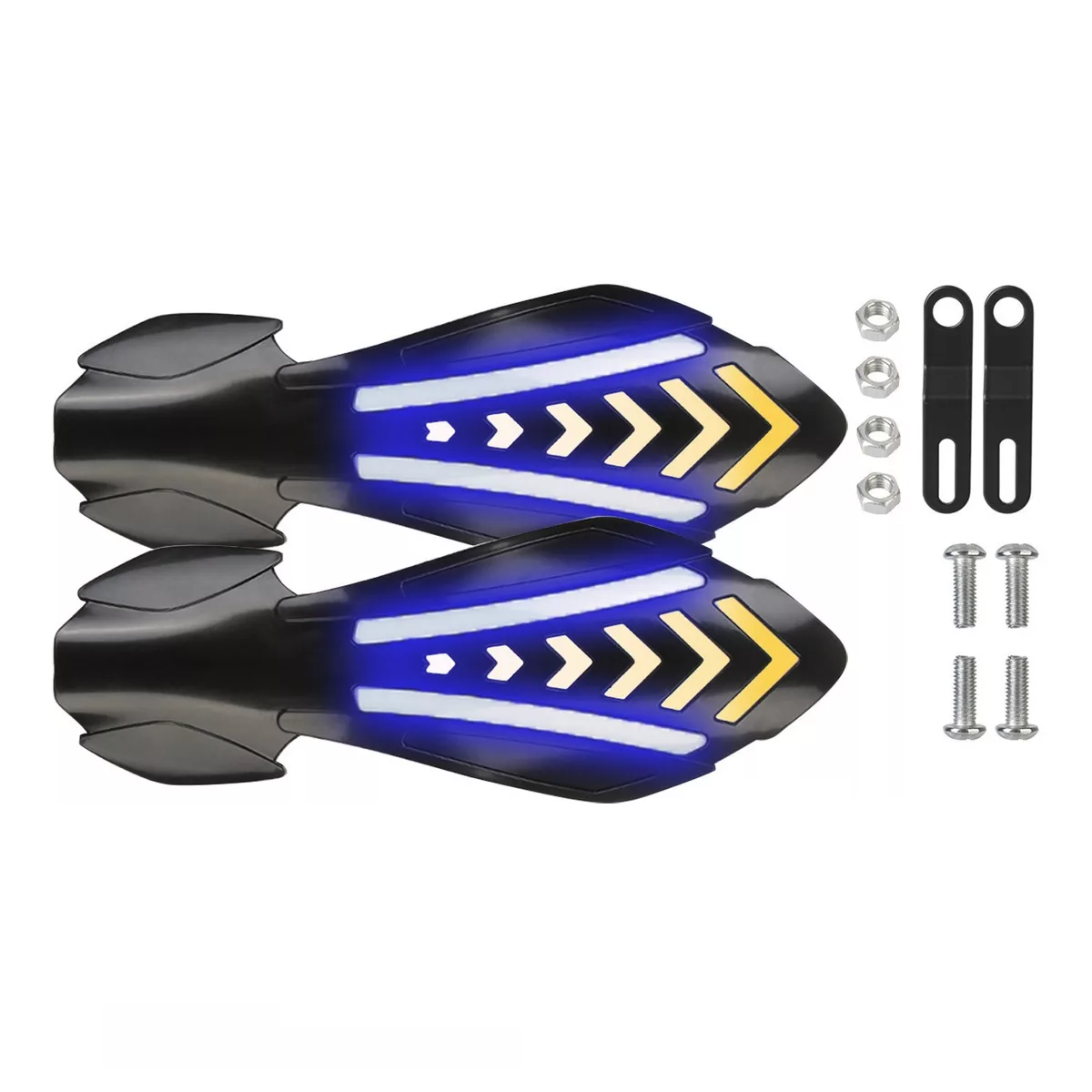 Cubre Puños Moto Handguars Motocicleta Con Luz Led Universal