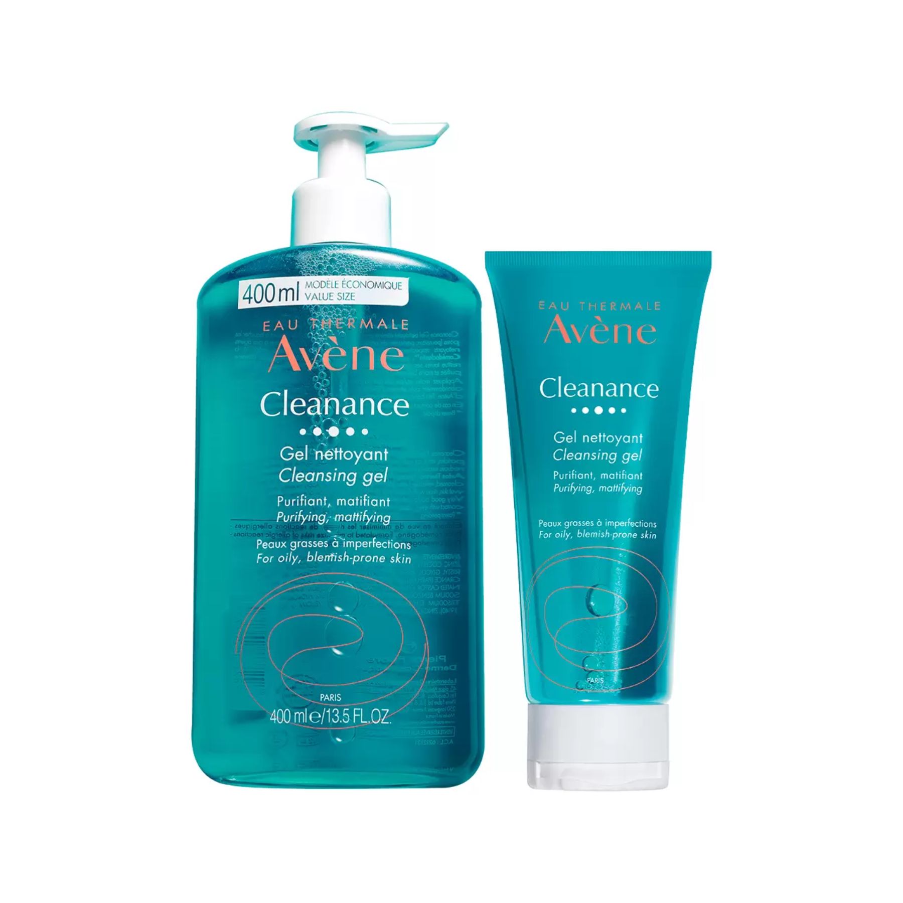 Limpiador facial GEL Kit Cleanance gel 200 ml+400 ml CST - AZUL