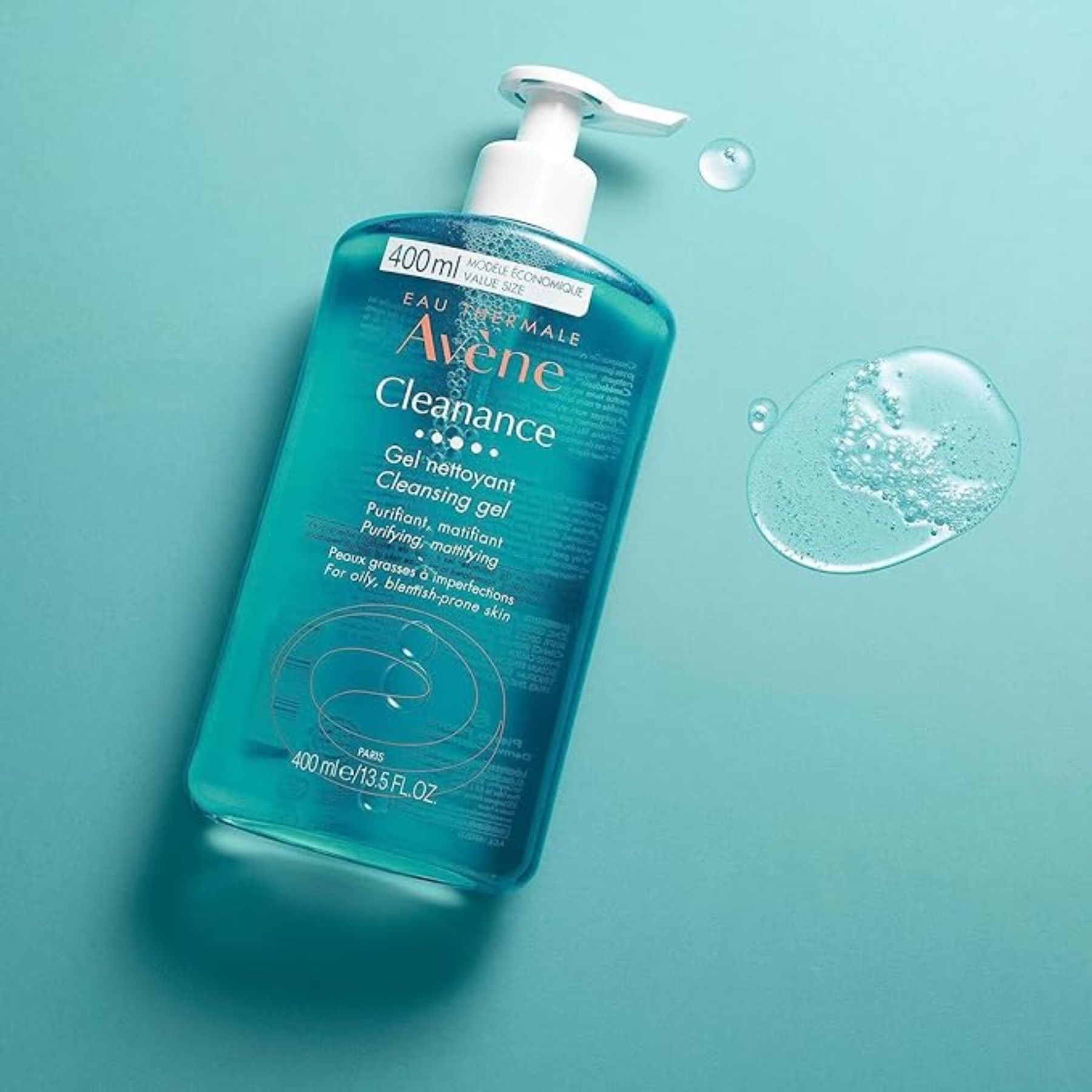 Limpiador facial GEL Kit Cleanance gel 200 ml+400 ml CST - AZUL