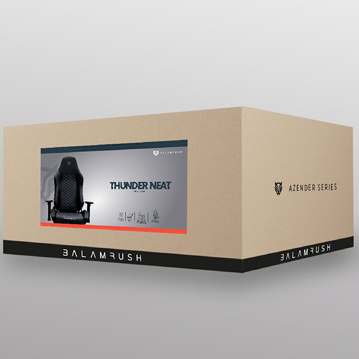 Silla Gamer BALAM RUSH THUNDER NEAT Ergonomica Ajustable 180 120kg 2D Negro BR-937856 