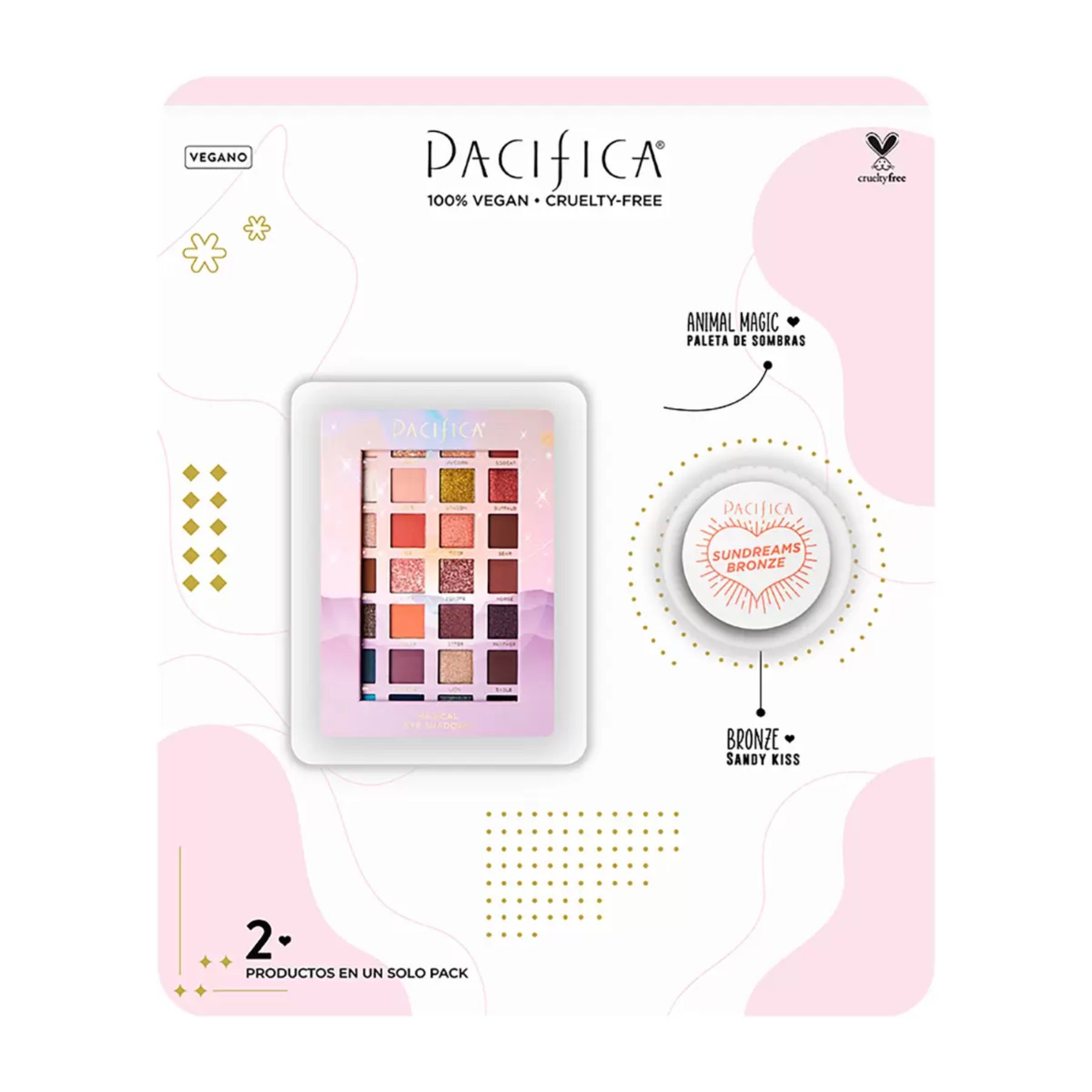 Pacifica Set de Maquillaje vegano Animal Magic CST-ROSA