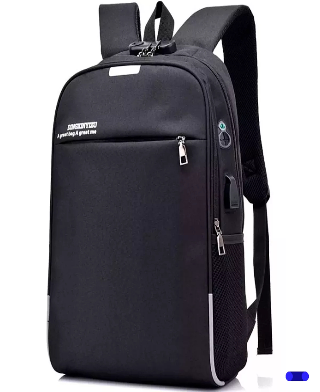 Mochila Antirrobo Puerto Usb Y Audífonos Impermeable