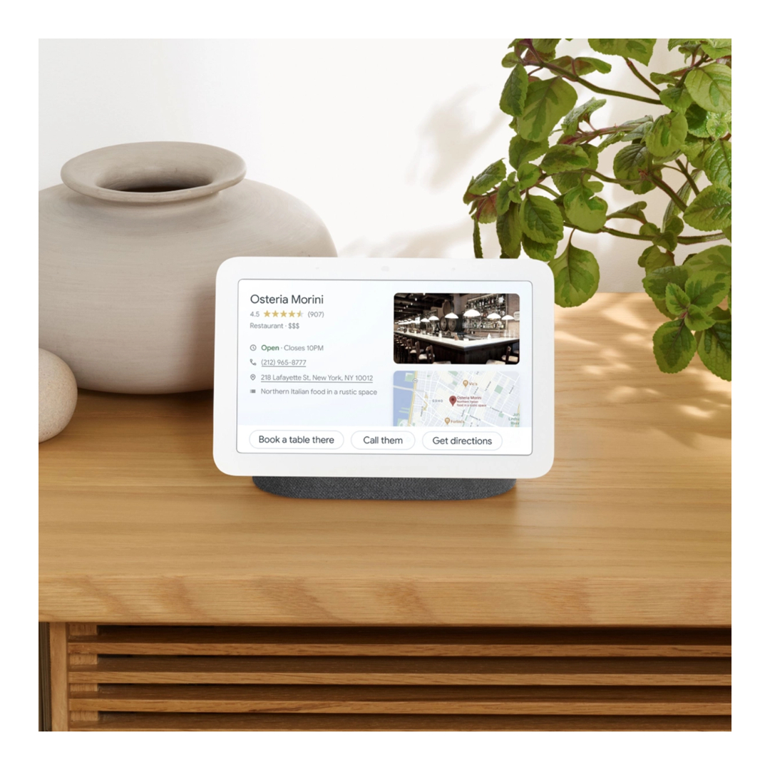 Pantalla Inteligente Google Nest Hub 2da Generacion Asiste Google 7 Pulgadas Charcoal