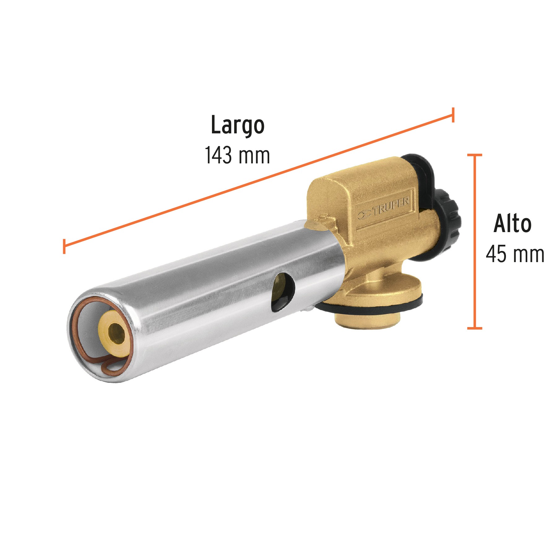 BOQUILLA CON ENCENDIDO ELECTRÓNICO PARA LATA ROSCADA, TRUPER 11924 