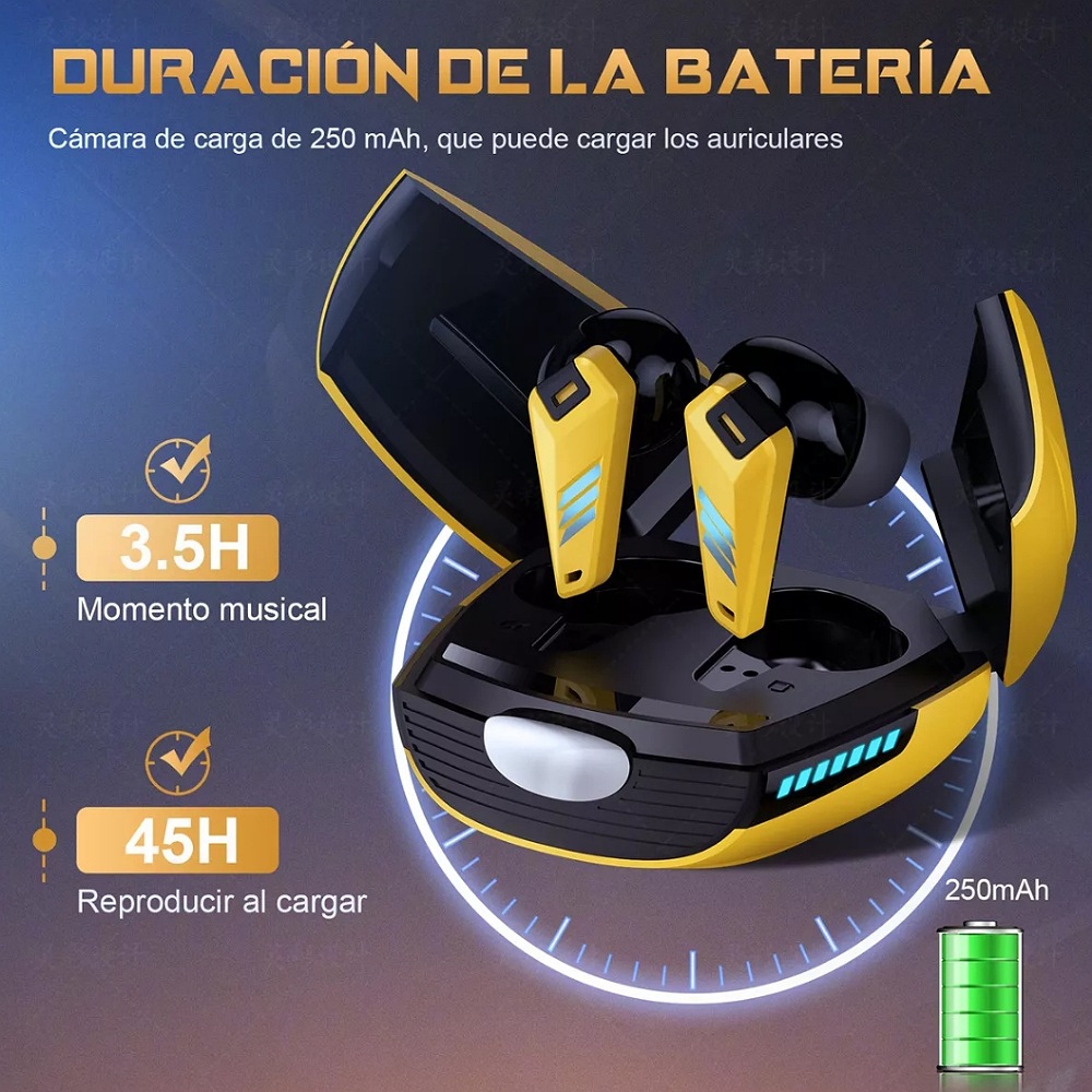 LarmTek YX07 Auricular Bluetooth inalámbrico es compatible con iPhone y Android