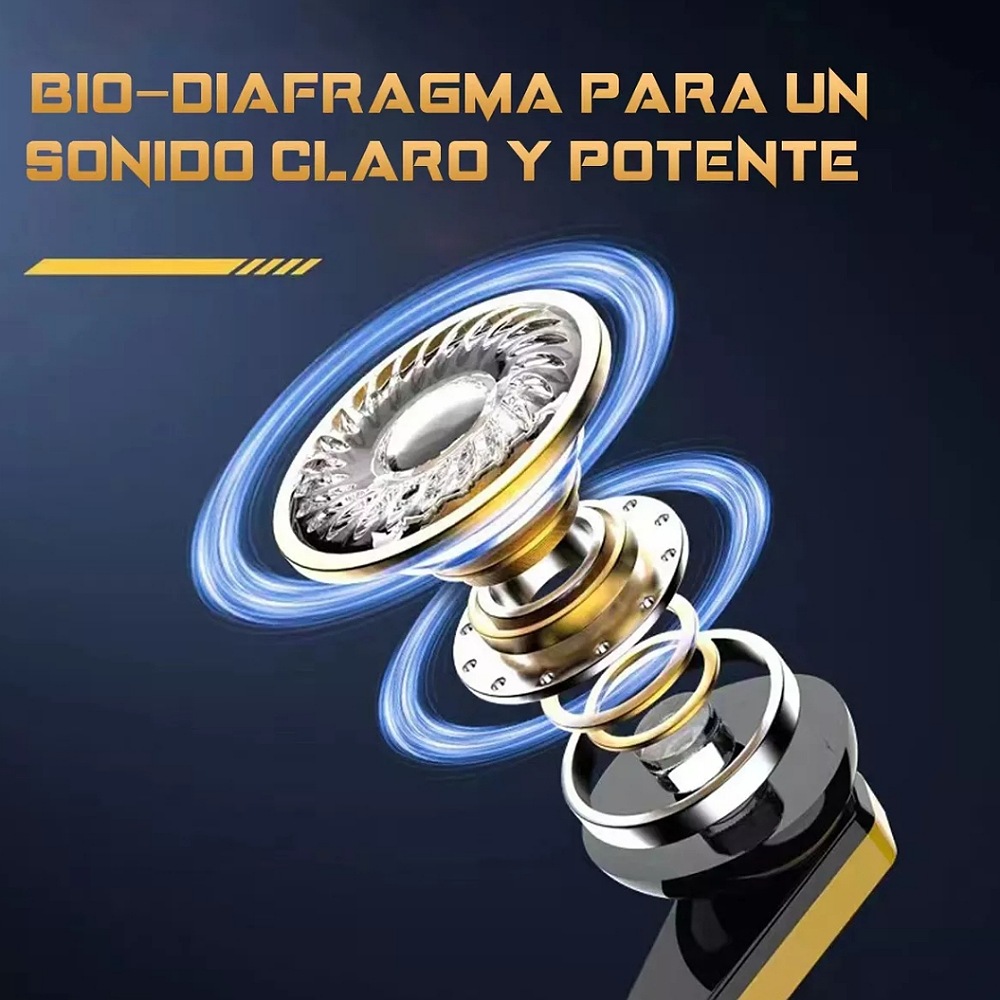 LarmTek YX07 Auricular Bluetooth inalámbrico es compatible con iPhone y Android