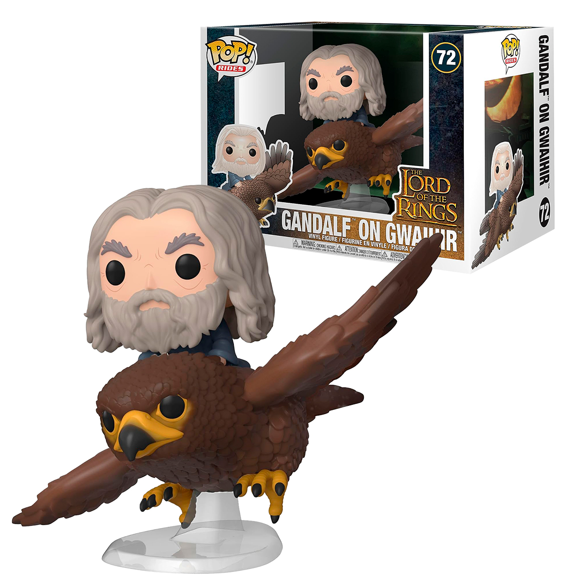 Funko Pop Gandalf Y Gwaihir #72 Rides El Señor De Los Anillos Figura Original