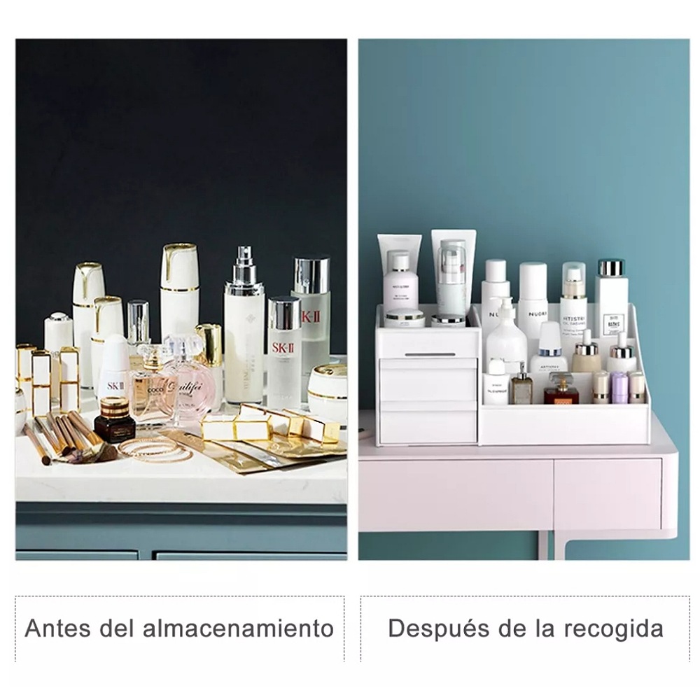 Caja De Almacenamiento De Cosméticos Multifuncional Portátil