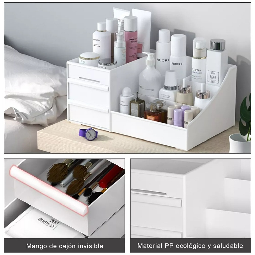 Caja De Almacenamiento De Cosméticos Multifuncional Portátil