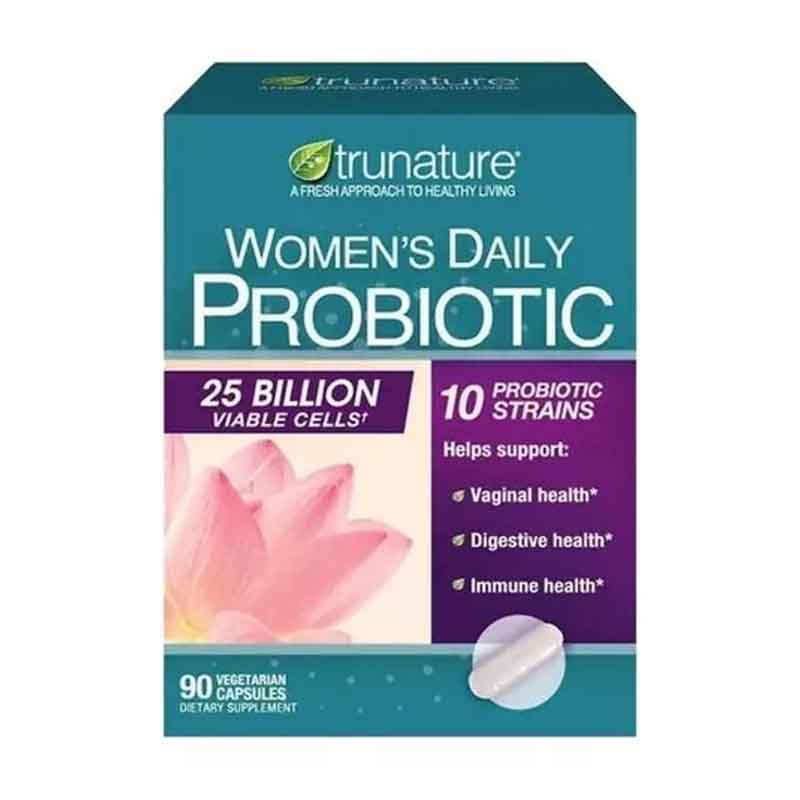 Probioticos de Mujeres Trunature 90 capsulas vitaminas y minerales, suplemento en capsulas sabor neutro premium  