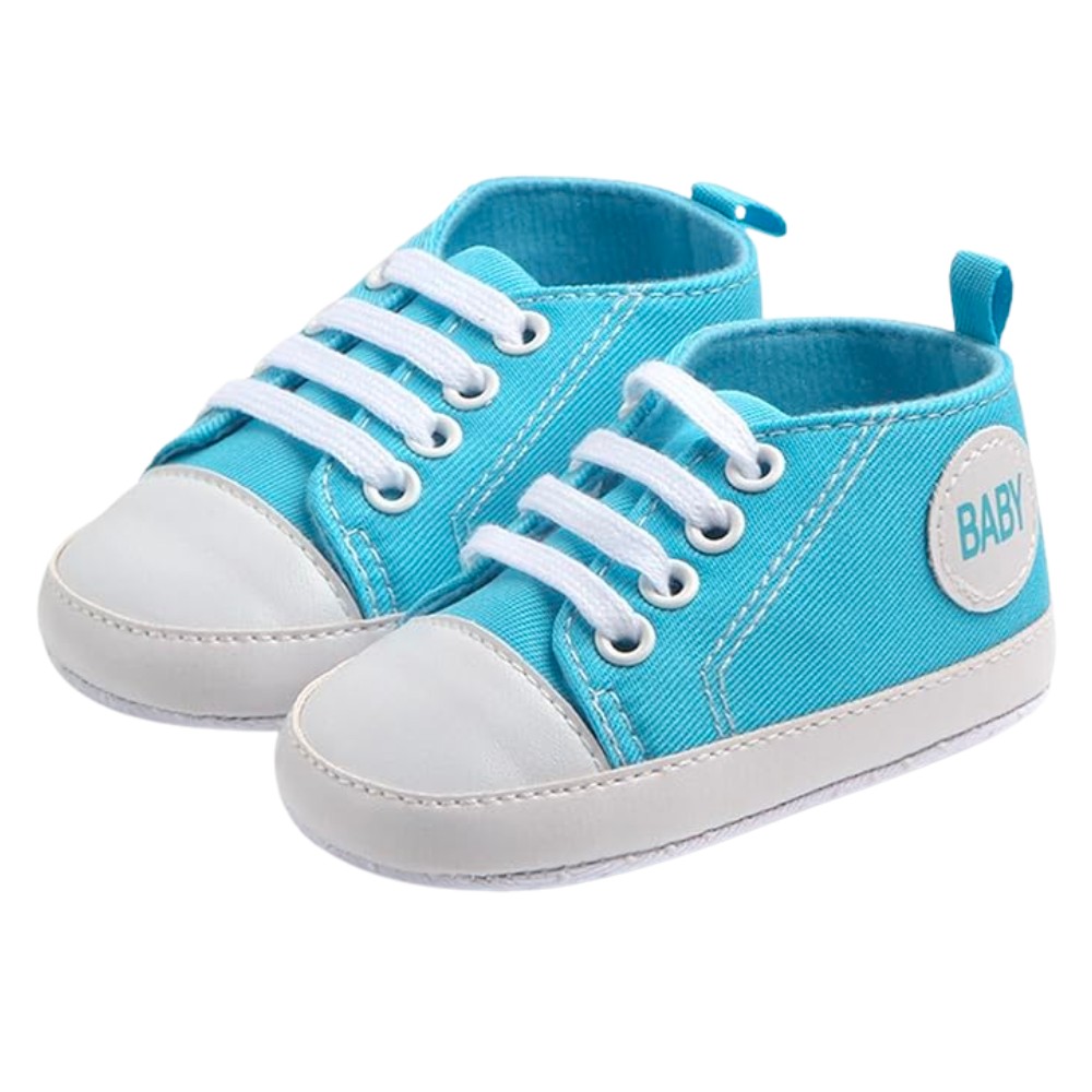 Zapatitos Clásicos de Lona para Bebé, 13-18 meses, 13 cm, AZUL