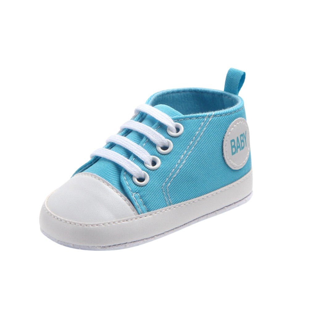Zapatitos Clásicos de Lona para Bebé, 13-18 meses, 13 cm, AZUL