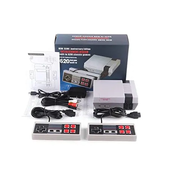 Consola Retro, Mini NES Retro, 620 Juegos Integrados con 2 Controladores Clásicos