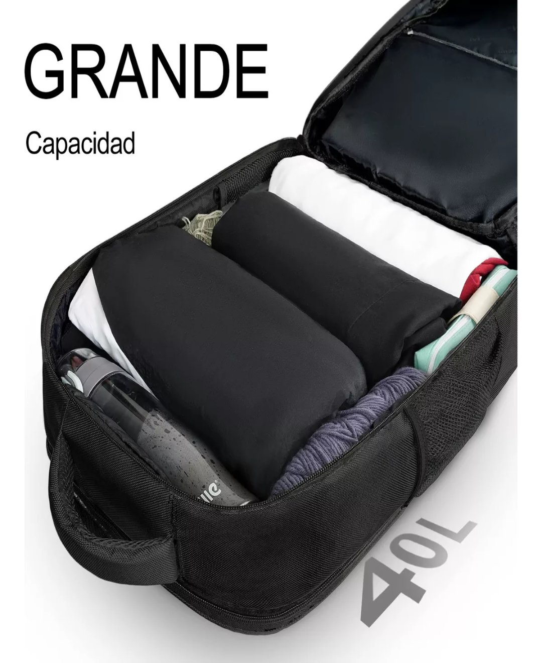 Cabin Max Santiago - Mochila de equipaje de mano para laptop, 22 x 14 x 9  pulgadas, funda acolchada integrada para laptop, equipaje de mano aprobado