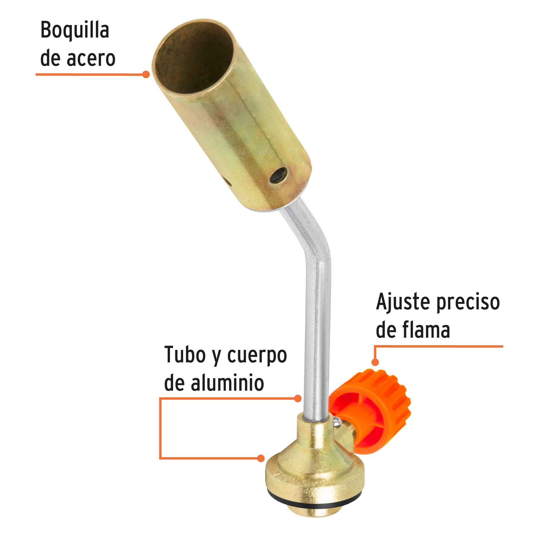MECHERO PARA LATA DE GAS VÁLVULA ROSCADA, TRUPER 11986