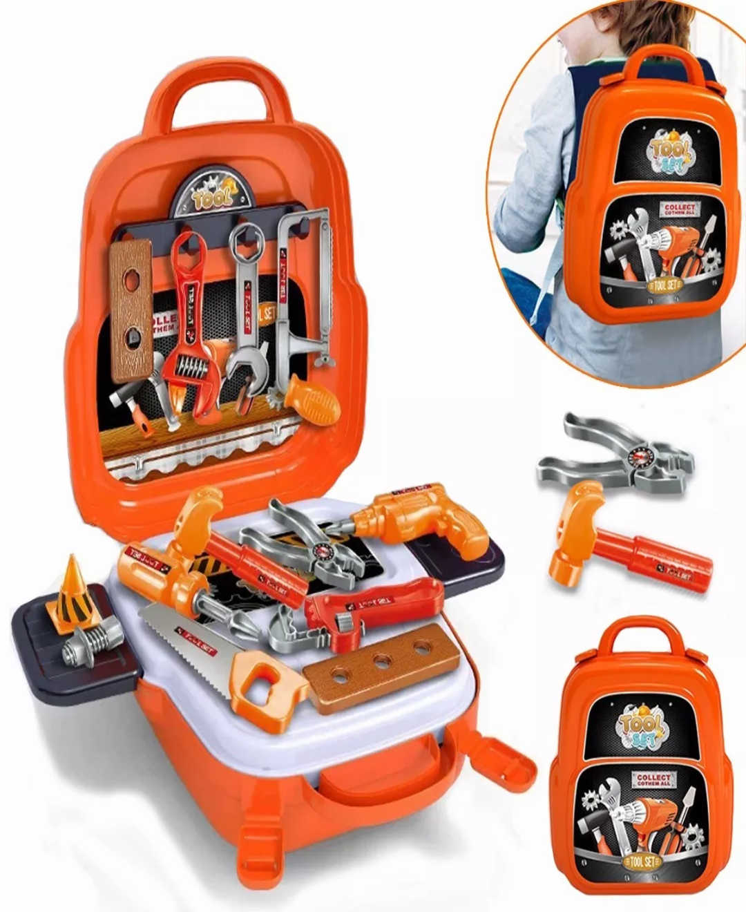 Herramienta Juguetes Mochila Para Niños De Juegos 22 Piezas