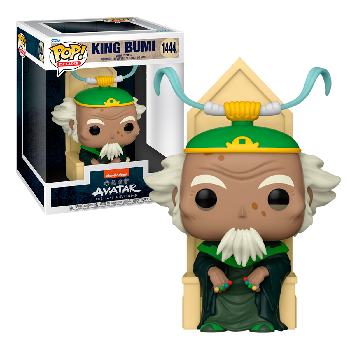 Funko Pop King Bumi #1444 Deluxe Avatar La Leyenda De Aang Nickelodeon Original