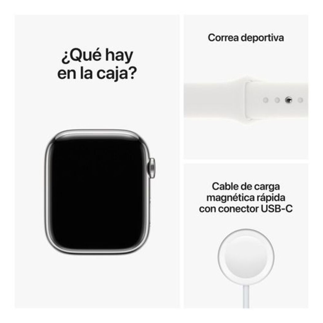 Apple Watch Series 8 Gps Celular Caja Aluminio 45mm Blanca