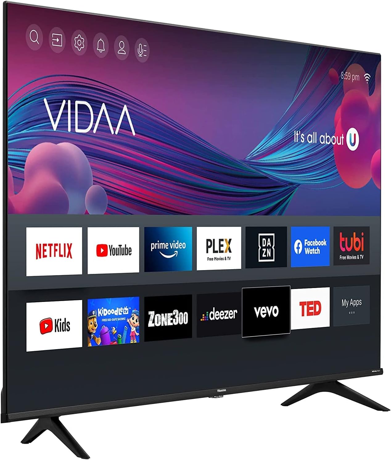 Pantalla Hisense 55 Pulgadas Smart TV 4k UHD 55a65gv
