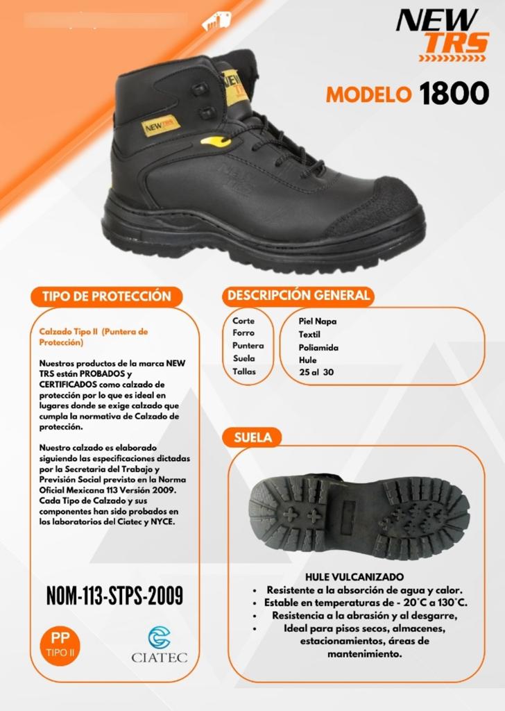 Botas De Piel Con Casquillo Dieléctrico Seguridad New Trs