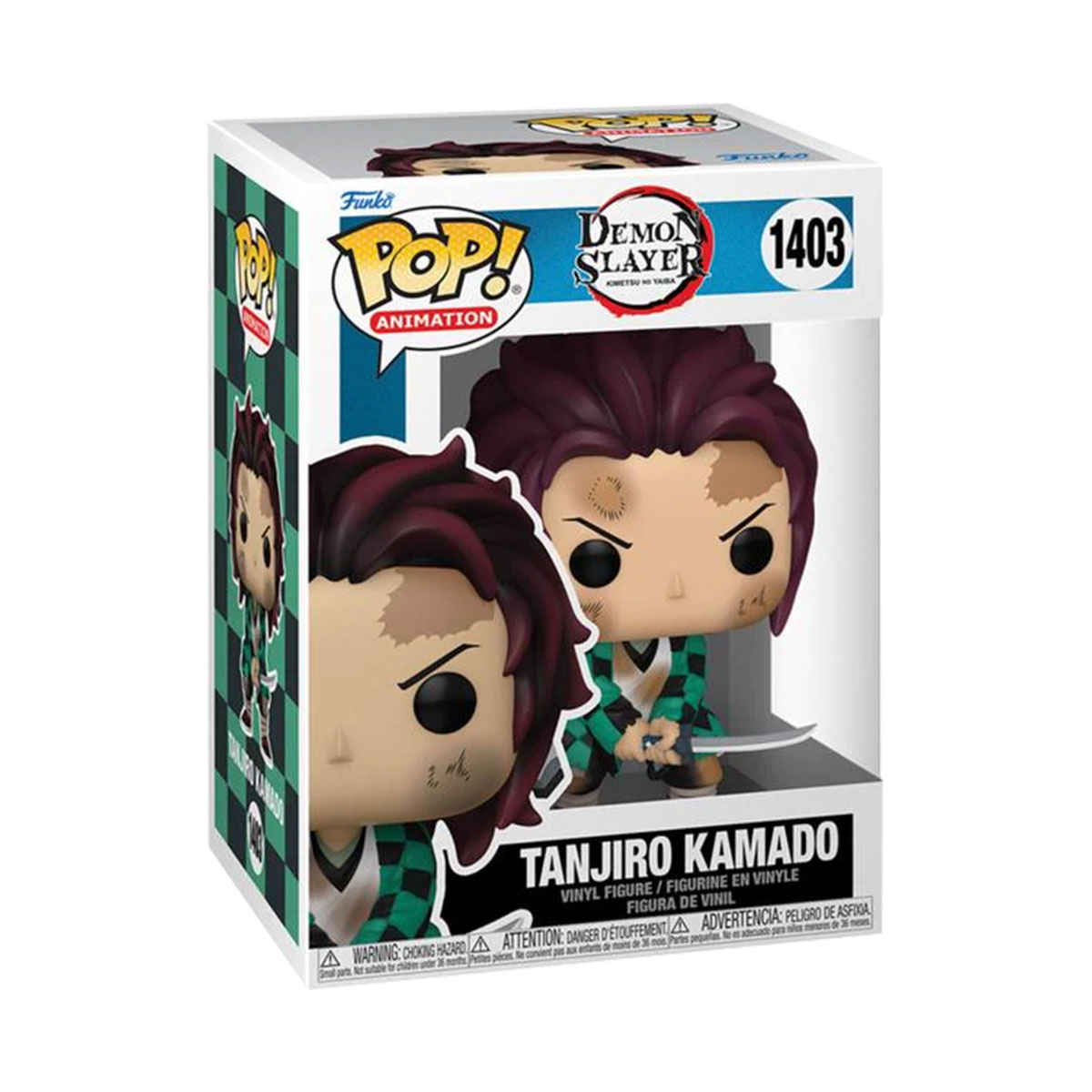 Funko Pop Tanjiro Kamado Entrenando #1403 Demon Slayer Anime Manga Fig Original