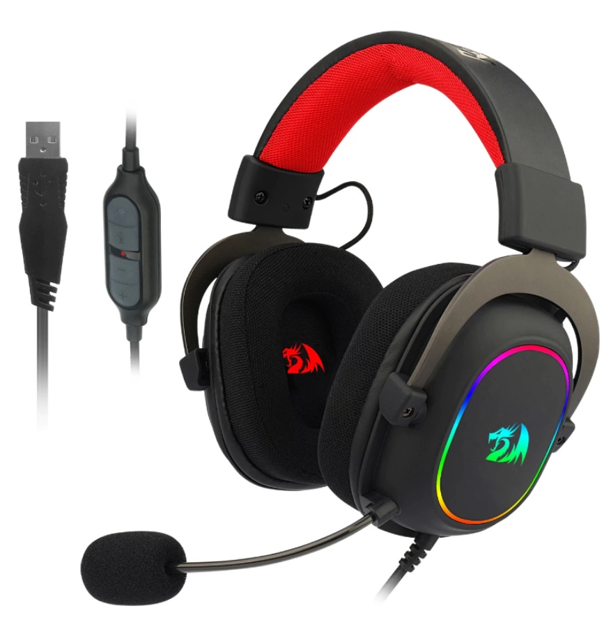 Audífonos Gamer Redragon Zeus X H510 7.1 Para PC PS4 Nintendo Switch Alámbrico 3.5mm USB