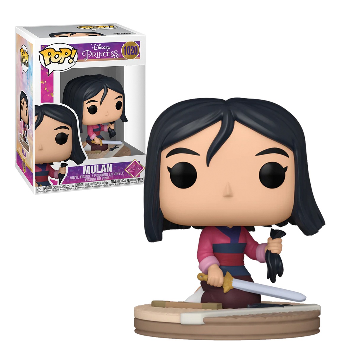 Funko Pop Mulan Con Espada #1020 Ultimate Disney Princesas Figura Original