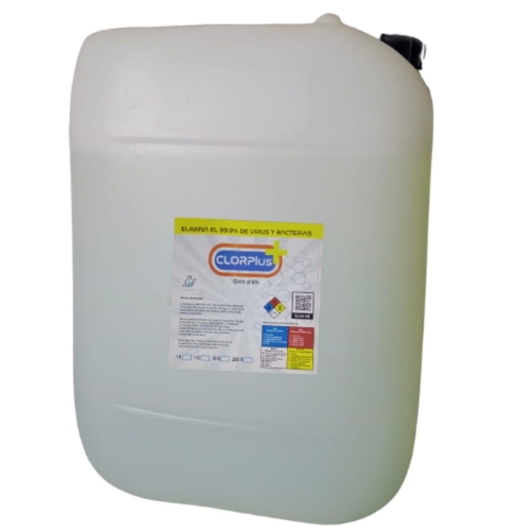CLORO BLANQUEADOR EN PRESENTACIÓN DE 20 LITROS 