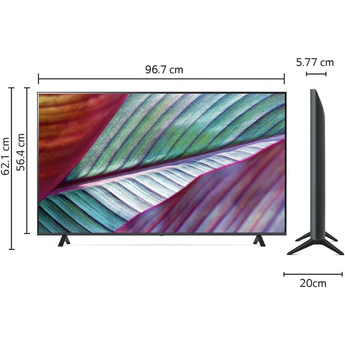 Pantalla LG 43 pulgadas Smart TV 4K UHD 43ur7800psb