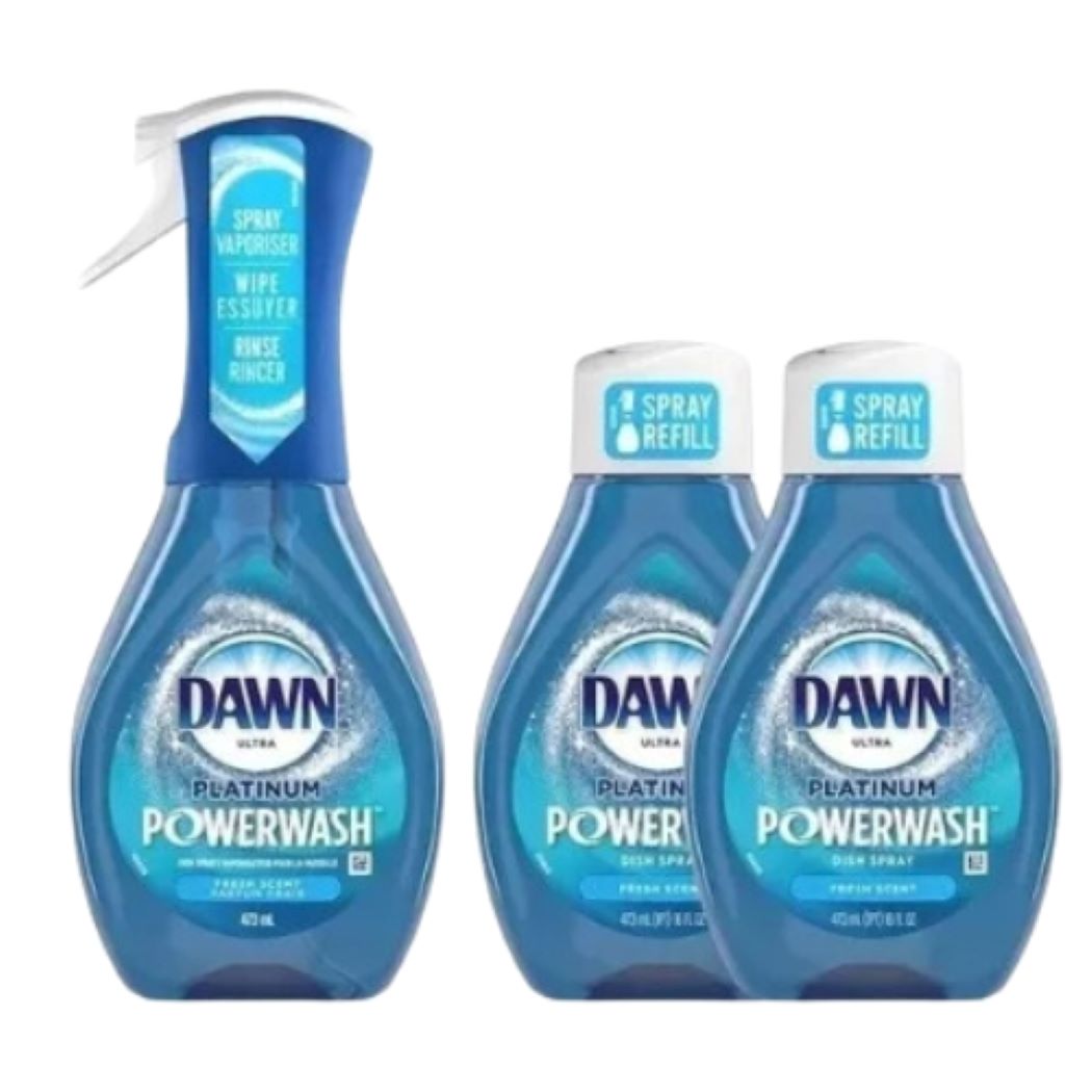 Jabón En Espuma Para Platos Dawn Platinum 3 Piezas de 473 ml Importado