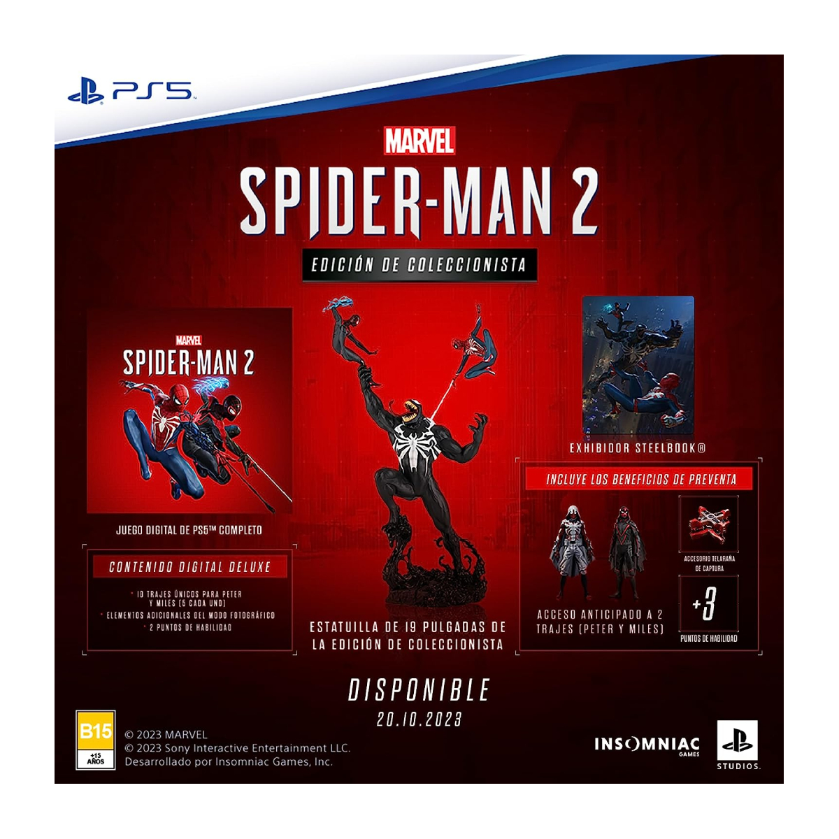 Marvel Spider-Man 2 Edición de Coleccionista PlayStation 5