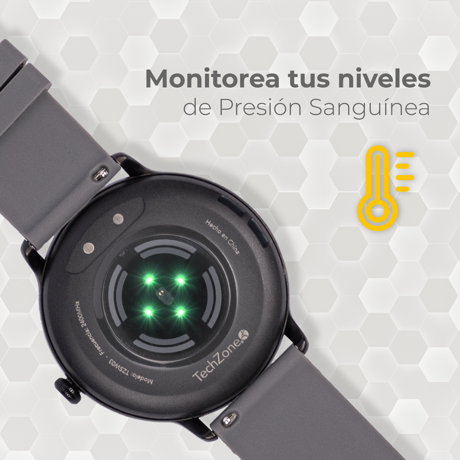 Smartwatch Techzone Casual Contra Salpicaduras Grado Ip 67