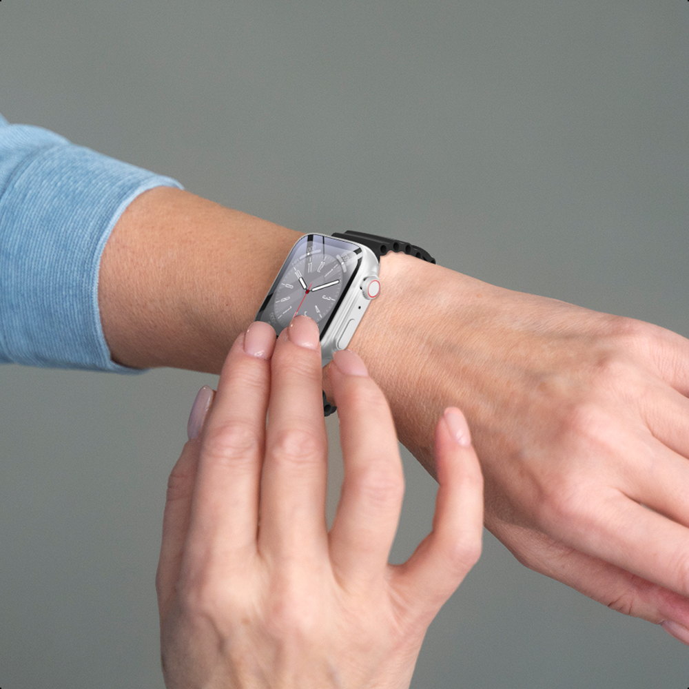 Smartwatch Silver Pantalla 1.3 Ginga Con Ip67 Correa Naranja