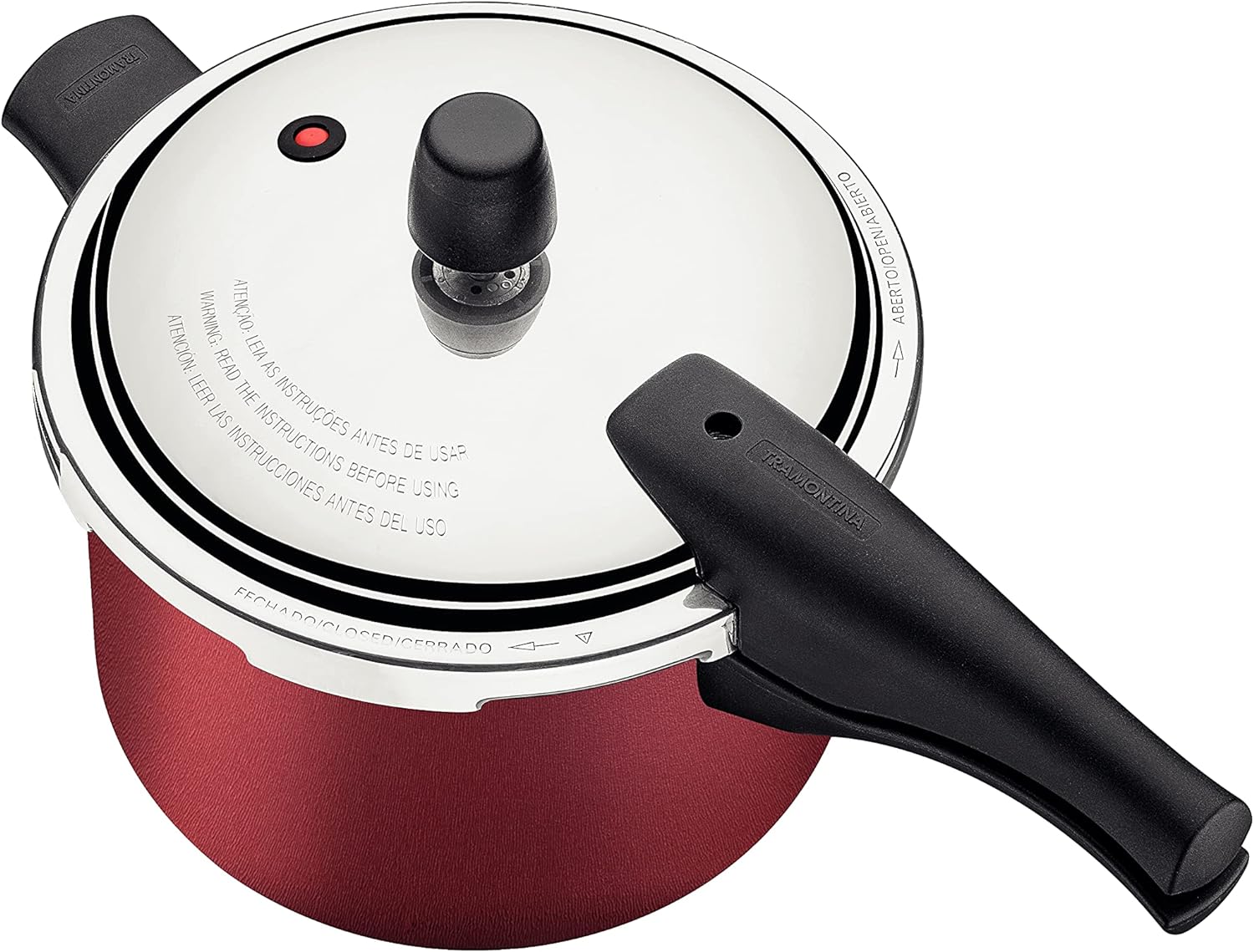 Olla de Presión Tramontina 4.5 Litros Vancouver roja 20582-720